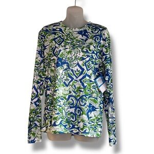 Columbia Youth PFG Rash-guard Sandy Shores Long Sleeve Sunguard Shirt XL 18/20